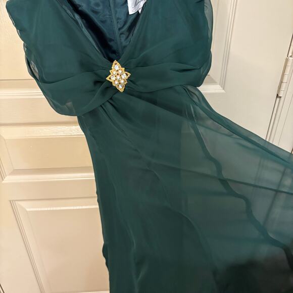 Michael Angelo VINTAGE green dress - Picture 10 of 12